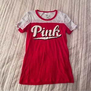 NWT Pick Victoria Secret top red comfy shirt sleeve